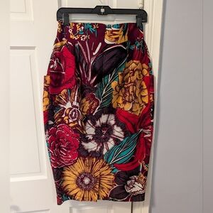 Elegant Floral Women's Pencil Skirt